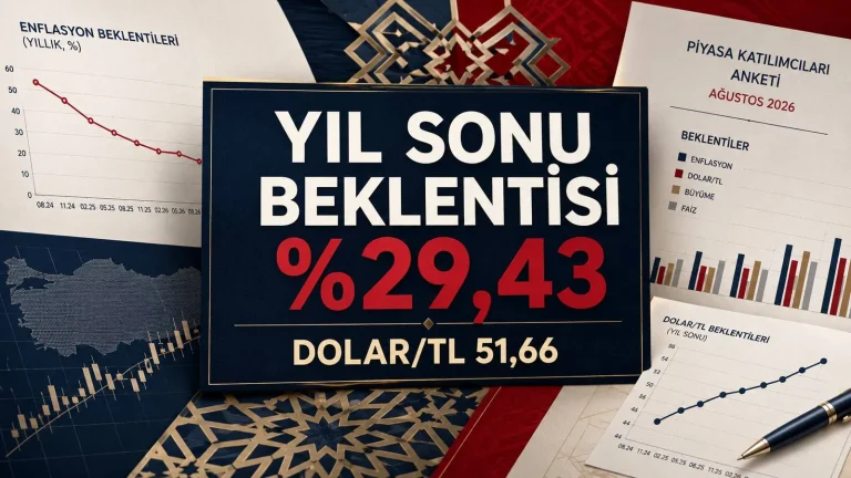 Yıl sonu enflasyon beklentisi yüzde 29,43