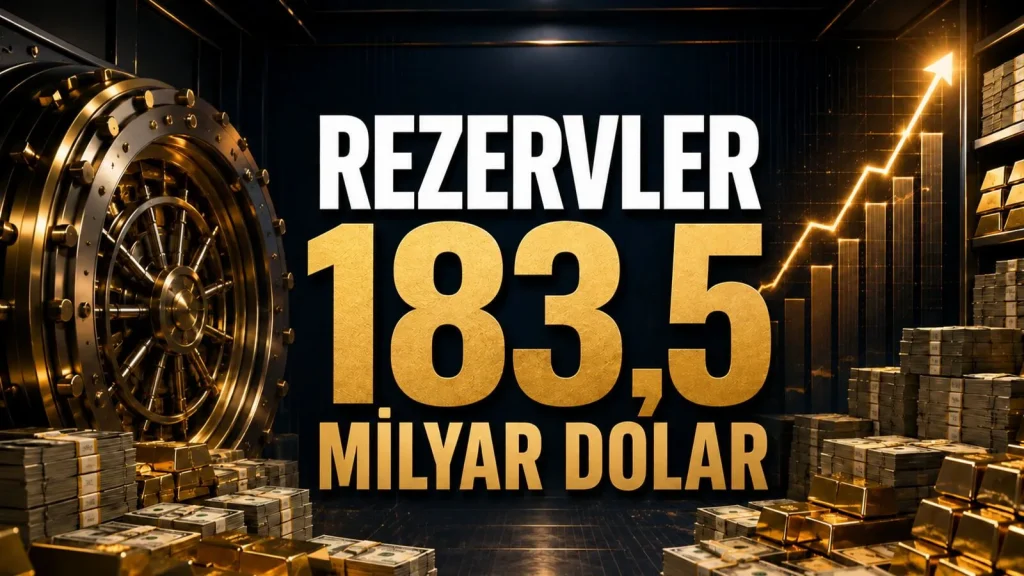 TCMB rezervleri döviz ve altın varlıklarıyla yükseldi