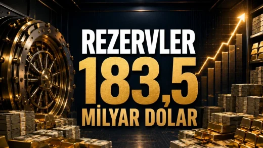 TCMB rezervleri döviz ve altın varlıklarıyla yükseldi