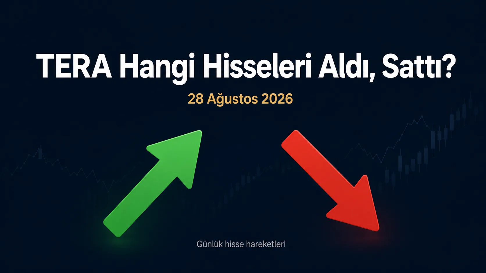 Tera Yatırım 28 Ağustos tarihli alım ve satım listesi