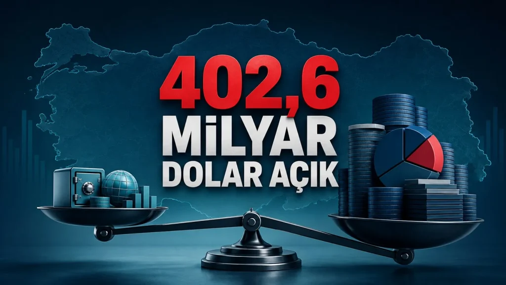 Türkiye net yatırım pozisyonunda 402,6 milyar dolar açık