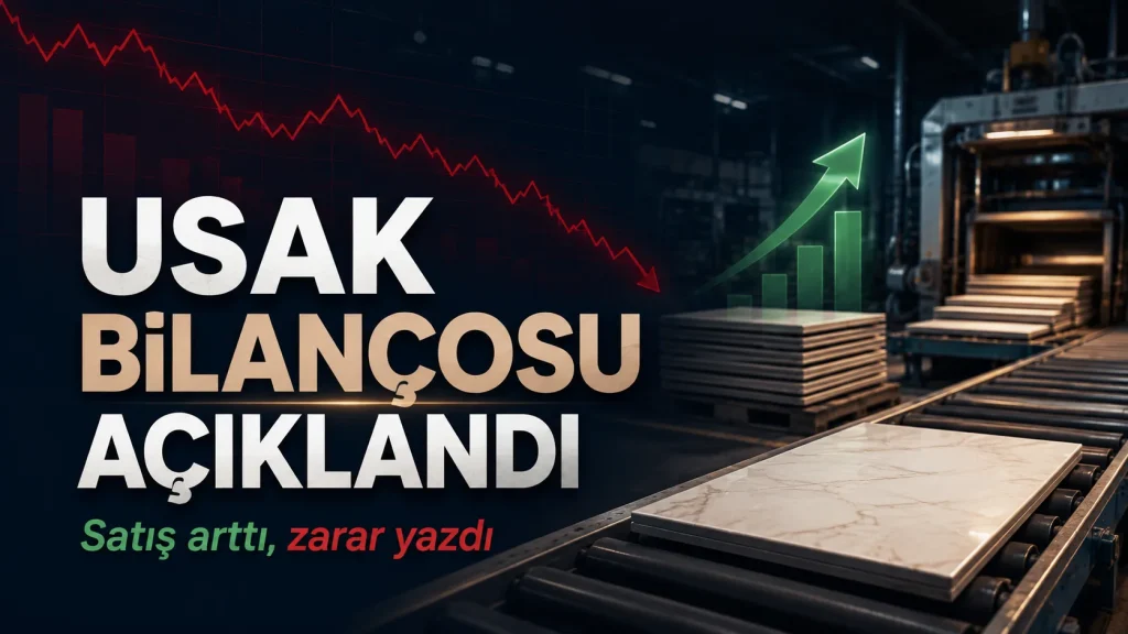 USAK bilanço analizi ve Uşak Seramik 2026 ikinci çeyrek finansal sonuçları