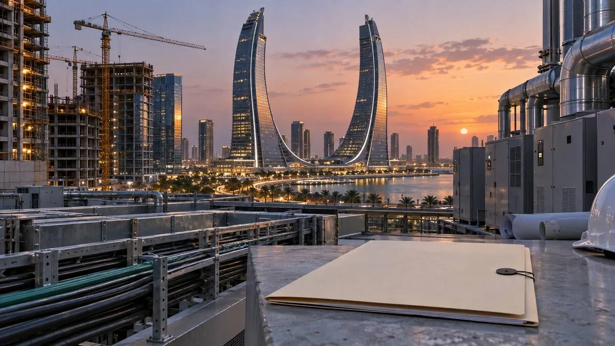 Lusail'deki ikiz kuleler ve mekanik elektrik altyapısı
