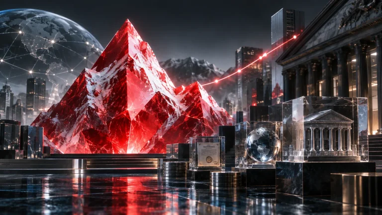 AVAX fiyatındaki sert yükselişi ve kurumsal tokenleştirme ilgisini temsil eden finans görseli