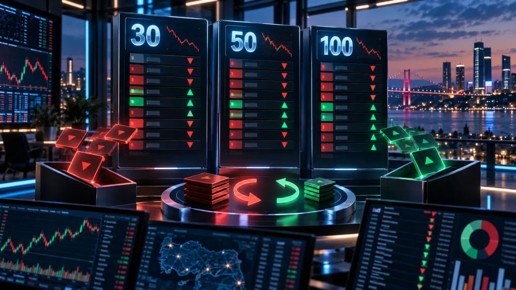 BIST 30 BIST 50 ve BIST 100 endeks değişikliklerinde DSTKF’nin endeks dışı kalması