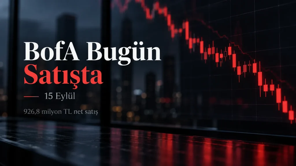 Bank of America’nın satış tarafında öne çıktığı günde BIST 100 endeksi düşüşle kapandı.