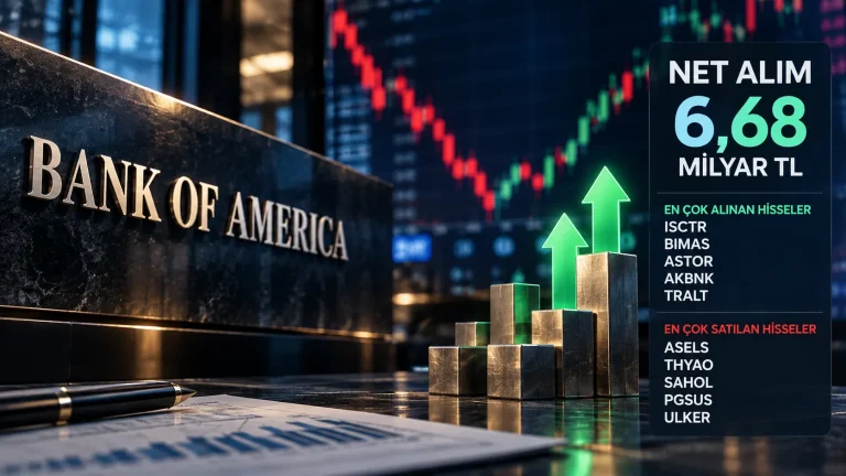 BofA Sert Satış Gününde 6,68 Milyar TL Aldı: ISCTR İlk Sırada