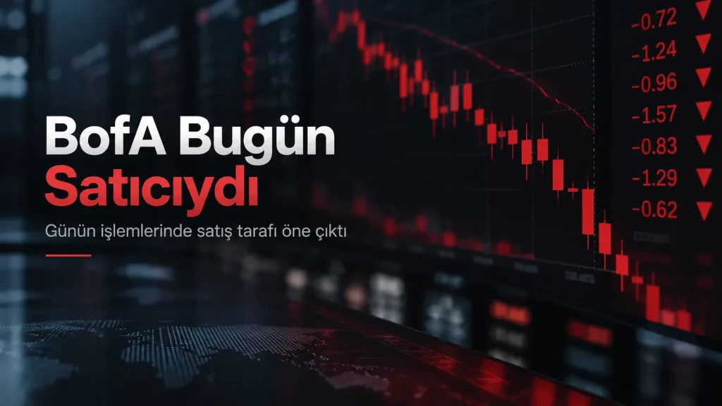 Bank of America’nın 18 Eylül 2026 tarihinde Borsa İstanbul’da 3,62 milyar TL net satış yaptığını anlatan finans görseli