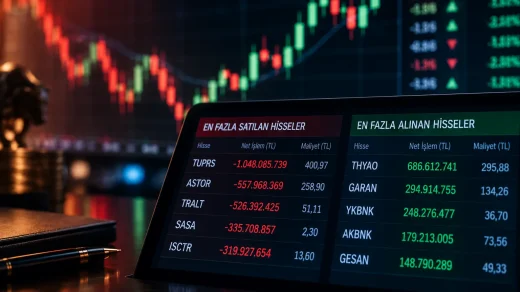 Bank of America, 22 Eylül 2026 seansını 2,42 milyar TL net satışla tamamladı. TUPRS, ASTOR ve TRALT satış tarafında ö…