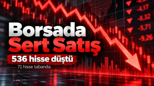 Borsa bugün yüzde 2,74 düşerken 536 hisse geriledi ve 71 hisse taban kapattı