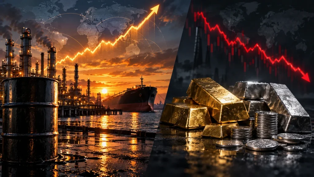 Brent 105 doları aşarken altın ve gümüş geriledi