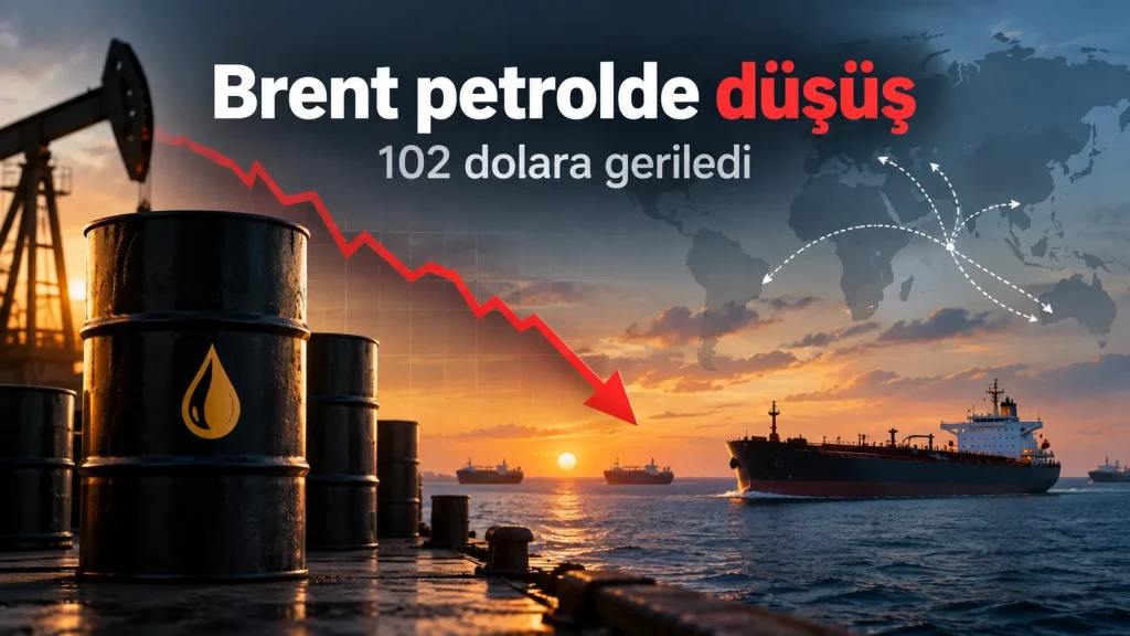 Brent petrol fiyatı Suudi Arabistan'ın alternatif ihracat planlarıyla 102 dolara geriledi.