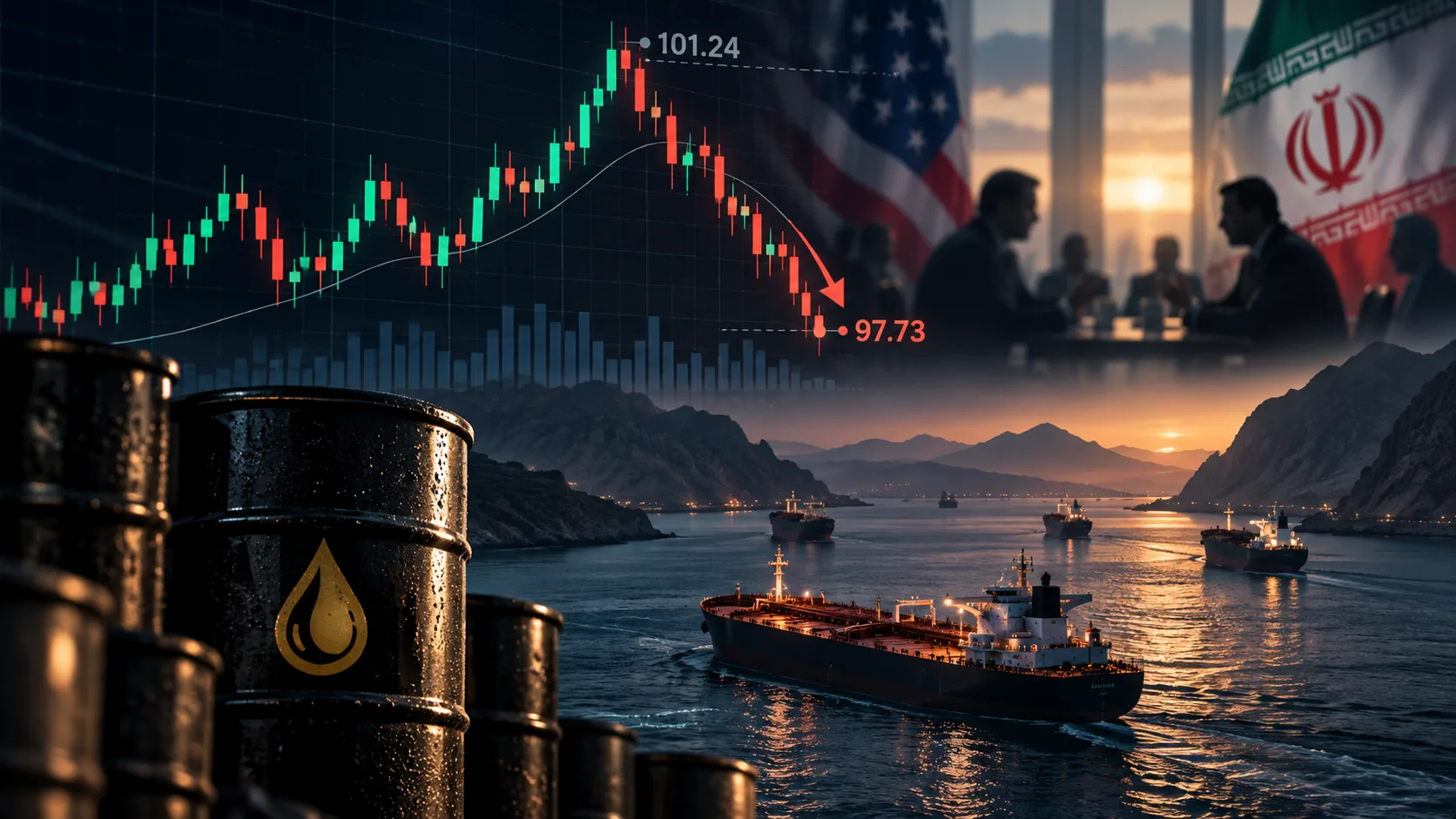 Petrol tankerleri, Brent fiyat grafiği ve ABD-İran görüşmeleri
