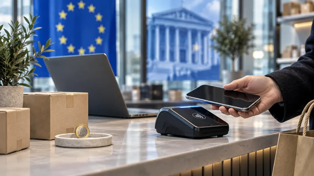 Akıllı telefonla temassız ödeme yapılan Avrupa merkezli satış noktası