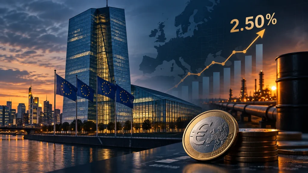 ECB, enerji kaynaklı enflasyon baskısına karşı mevduat faizini yüzde 2,50’ye yükseltti.