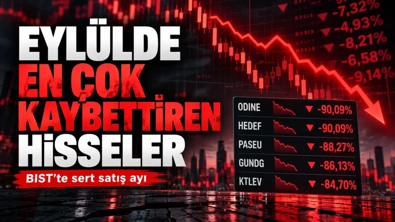 Eylül ayında en çok düşen ve yatırımcısına en çok kaybettiren hisseler