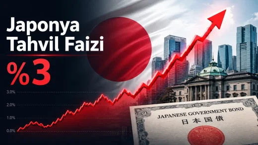 Japonya’nın 10 yıllık tahvil faizinin yüzde 3 seviyesine yükselişini anlatan öne çıkan görsel.