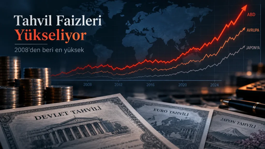 G7 ülkelerinde ortalama 10 yıllık tahvil faizi yüzde 4,285’e çıkarken ABD’de 10 yıllık getiri yüzde 5’i aştı.