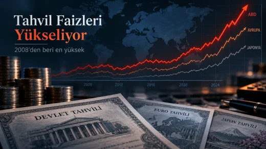 G7 ülkelerinde ortalama 10 yıllık tahvil faizi yüzde 4,285’e çıkarken ABD’de 10 yıllık getiri yüzde 5’i aştı.