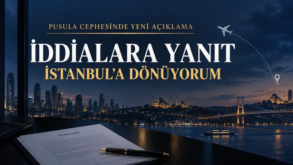 Muhammed Yarız, şehir dışında bulunduğunu ve son gelişmeler üzerine İstanbul’a dönme kararı aldığını açıkladı.