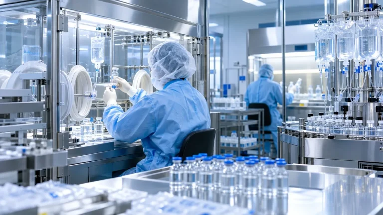 Steril laboratuvarda kemoterapi ilacı hazırlama ekipmanları ve infüzyon torbaları