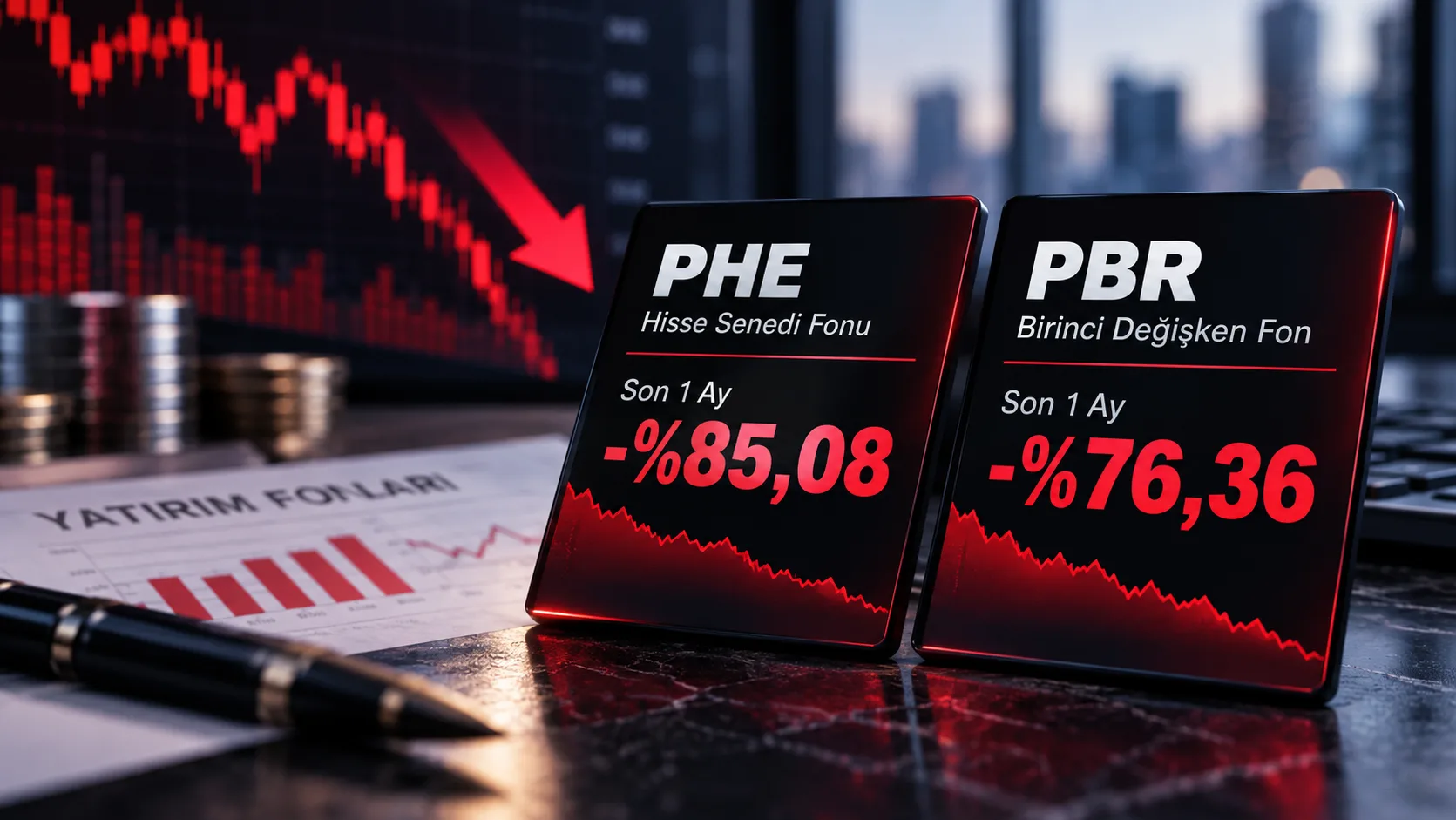 PHE’nin bir aylık kaybı yüzde 85’i aşarken PBR aynı dönemde yüzde 76’dan fazla değer kaybetti.