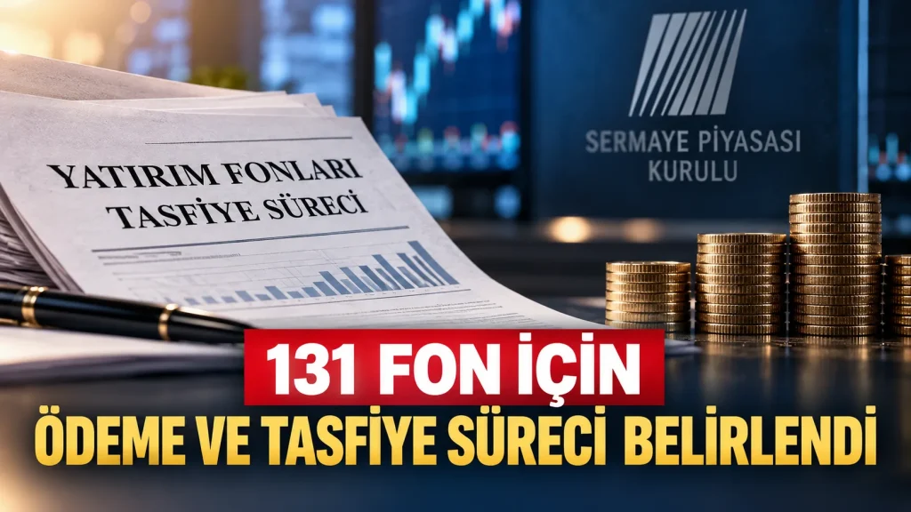 SPK’nın 131 yatırım fonu için açıkladığı tasfiye ve yatırımcılara ödeme planı.