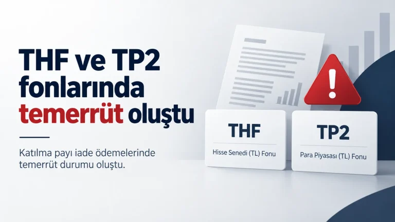 Tera Portföy THF ve TP2 fonlarında katılma payı iade ödemelerinde temerrüt açıklaması.