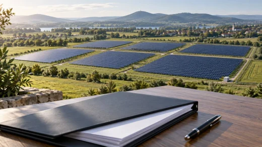 Avrupa kırsalında güneş enerjisi santrali ve yatırım dosyası