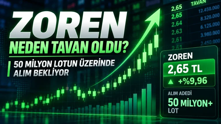 ZOREN Neden Tavan Oldu? 50 Milyon Lot Alım Bekliyor
