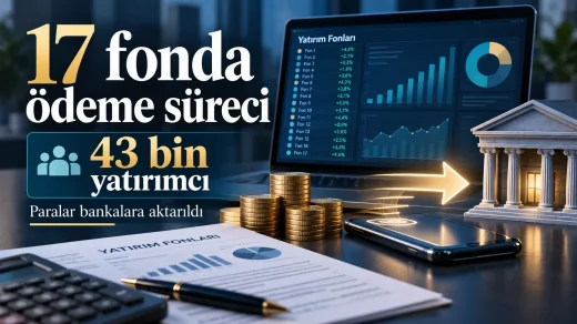 17 fonda 43 bin 643 yatırımcı için tasfiye ödemelerinin bankalara aktarılması.