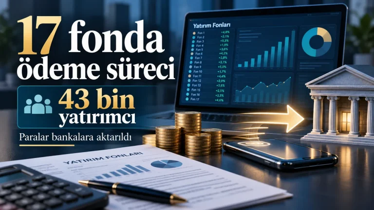 17 fonda 43 bin 643 yatırımcı için tasfiye ödemelerinin bankalara aktarılması.