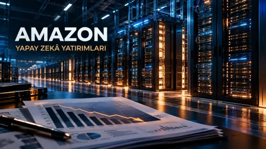 Amazon veri merkezinde sunucu rafları