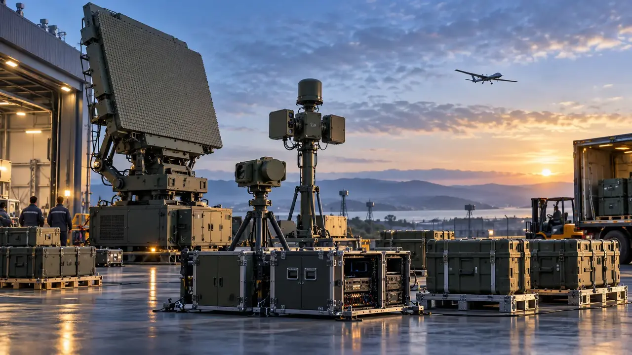Radar ve İHA karşı tedbir sensörlerinin sevkiyata hazırlandığı savunma elektroniği tesisi