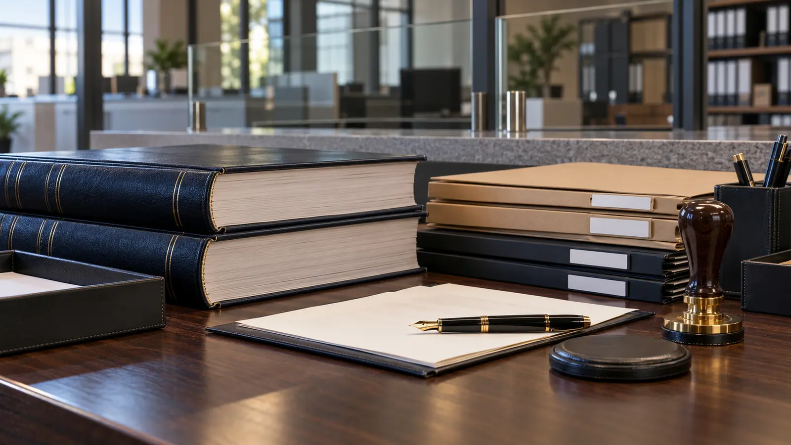 Ticaret sicili bankosunda şirket defterleri ve dosyalar