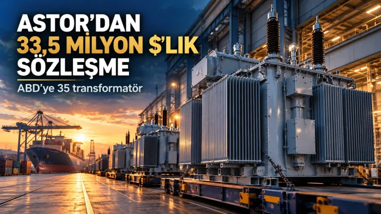 ASTOR’dan ABD’ye 33,5 milyon dolarlık yeni anlaşma! 35 transformatör teslim edilecek