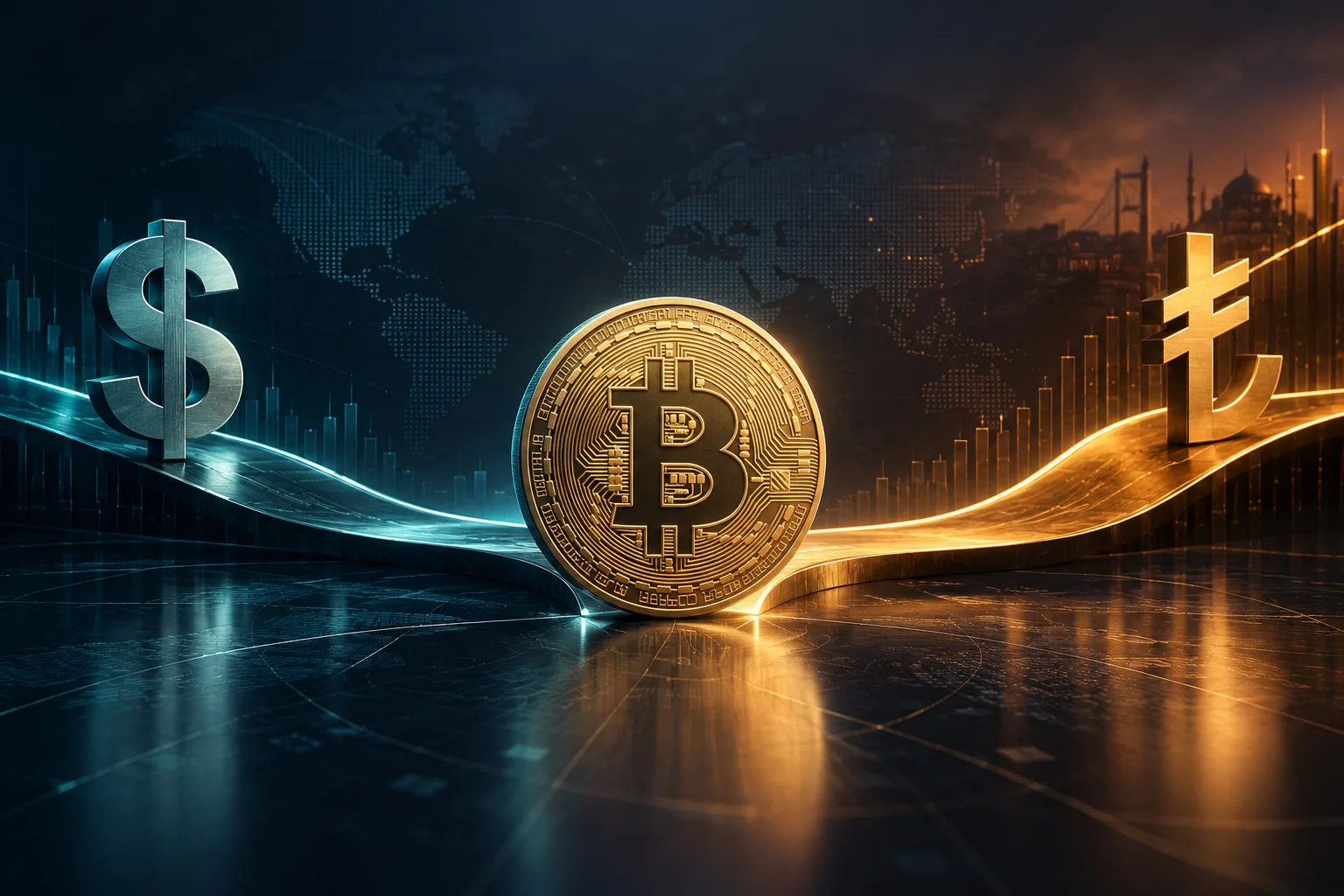 Bitcoin dolar ve TL hesabı