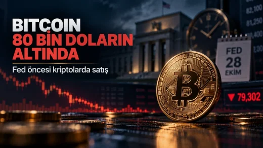 Bitcoin Fed öncesi 80 bin dolar altı