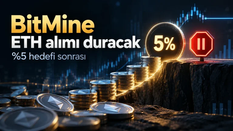 BitMine’in Ethereum arzının yüzde 5’ine ulaşınca ETH alımlarını durdurması.