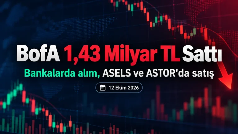BofA bankaları aldı, ASELS ve ASTOR'da satış yaptı.