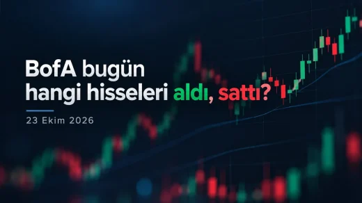 BofA 23 Ekim alım satım dağılımı