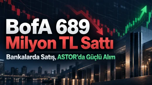 Bank of America 8 Ekim’de 689,3 milyon TL net satıcı olurken banka hisselerinde satış, ASTOR’da güçlü alım öne çıktı