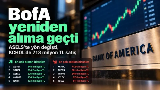 BofA ASTOR aldı, KCHOL sattı