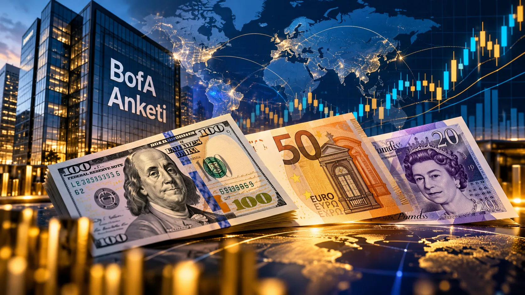 BofA anketinde dolar pahalı, euroya bakış değişti