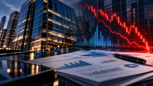 Banka bilançosu ve düşüş grafiği