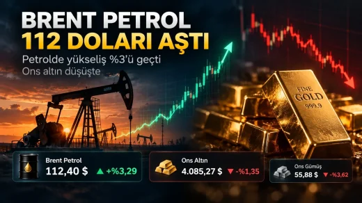 Brent 112 doları aştı altın düştü