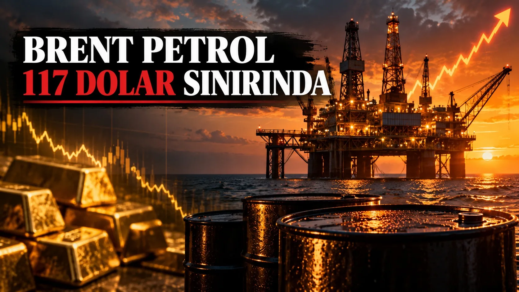 Brent petrol fiyatı 117 dolar sınırında