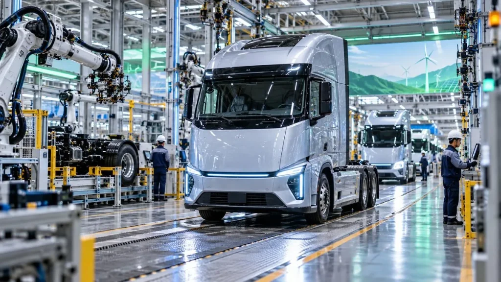 Elektrikli çekici üretim hattı