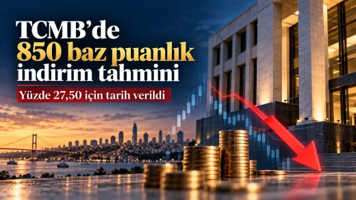 TCMB için 850 baz puan faiz indirimi tahmini