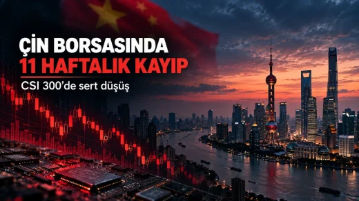 Çin borsası CSI 300 düşüşü